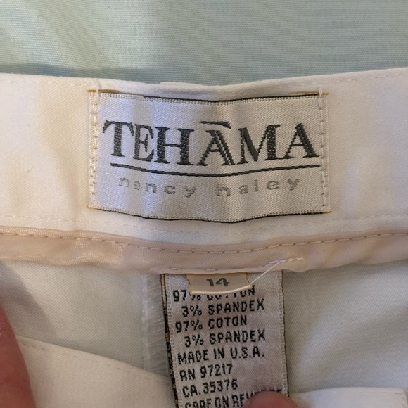 TEHAMA Women's White Bermuda Shorts - Picture 2 of 10